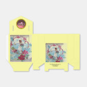 ROMANTICA ELEGANTE BRUILOFT ROZE PARELTJE MONOGRAM BEDANKDOOSJES (Uitgevouwen)