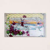 ROMANTICA Floral Rustic Wedding Favor, bedankt Visitekaartje (Achterkant)