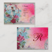 ROMANTICA MONOGRAM 3 VISITEKAARTJE (Voorkant / Achterkant)