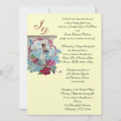 ROMANTİCA MONOGRAM Gold metallic papier Kaart (Achterkant)