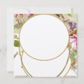 ROMANTİCA MONOGRAM, PINK CYCLAMENS, Floral Kaart (Achterkant)