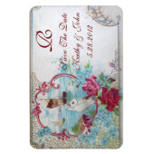 ROMANTİCA MONOGRAM, slaat de datum op Magneet (Verticaal)