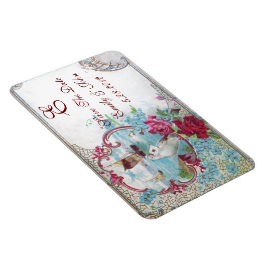 ROMANTİCA MONOGRAM, slaat de datum op Magneet (Rechterzijde)