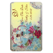 ROMANTİCA MONOGRAM, sparen de Datum, Geel Magneet (Verticaal)