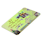 ROMANTİCA MONOGRAM, sparen de Datum, groen Magneet (Linkerzijde)