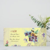 ROMANTİCA Programme de mariage floral bleu jaune (Debout devant)