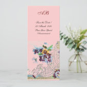 ROMANTİCA Programme de mariage floral rose bleu ro (Debout devant)
