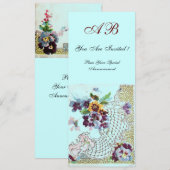 ROMANTİCA Rose Turquoise Bleu Programme Floral de (Devant / Derrière)
