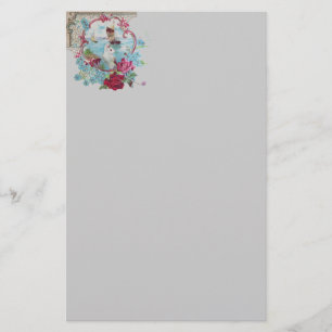 ROMANTİCA, roze rood wit grijs Briefpapier