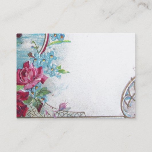 ROMANTICA/ROZEN, BLAUWE STROMEN WITTE VIJF VISITEKAARTJE (Achterkant)