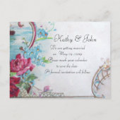 ROMANTICA SAVE THE DATE AANKONDIGINGSKAART (Achterkant)