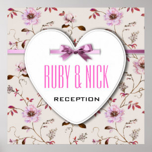 RomanticCharm collectie voor bloembruiloft Poster