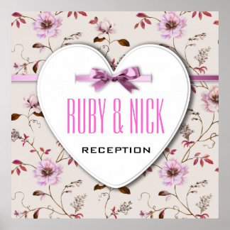 RomanticCharm collectie voor bloembruiloft Poster