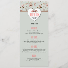 RomanticCharm Floral Wedding collectie Menu