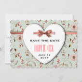 RomanticCharm  Floral Wedding collectie Save The Date (Achterkant)