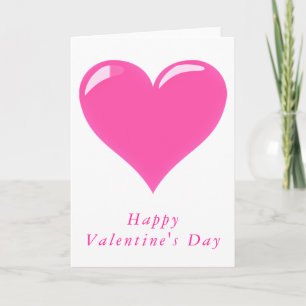 RomanticValentijnsdag Kaart Roze hart - liefde