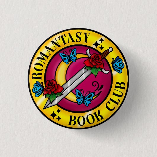 Romantiek Boek Club Badge Ronde Button 3,2 Cm (Voorkant)