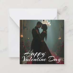 Romantiek in de Rose Hall voor Valentijnsdag Notitiekaartje