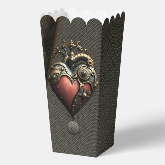 Romantiek in wielen en buizen de steampunk-ziel bedankdoosjes (Achterkant)