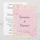  romantiek met Bijbelvers Trouwen Kaart (Voorkant / Achterkant)