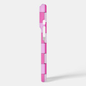 Romantiek Roze Geweven Tegels met Liefde Case-Mate iPhone Case (Achterkant / Links)