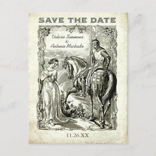 romantiek Save the Date Briefkaarten (Voorkant)