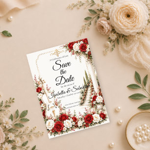 Romantieke Cello Trap Elegantie Bruiloft Save The Date