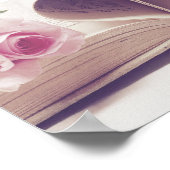 romantik rose buch pink poster (Hoek)
