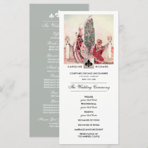 Romantique Art Vintage Programme de mariage person