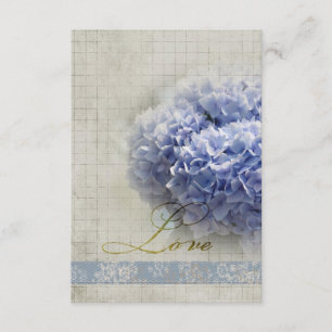 Romantique Blue Hydrangeas mariage RSVP