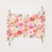 Romantique Blush Bloom Floral Mariage Table Place (Inside Unfolded)