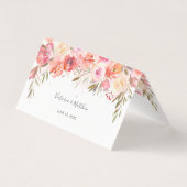 Romantique Blush Bloom Floral Mariage Table Place (Back)