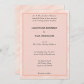 Romantique Blush Grey Aquarelle Mariage Invitation (Devant / Derrière)