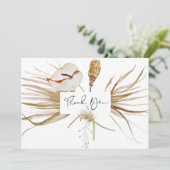 Romantique Bohême et Pampas Grass Mariage Merci (Debout devant)