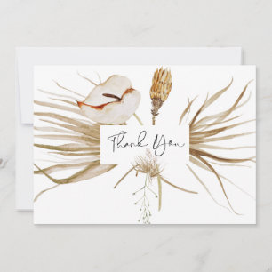 Romantique Bohême et Pampas Grass Mariage Merci