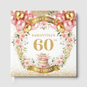 Romantique Boho 60t Anniversaire Livre d'or Partie (Recto)
