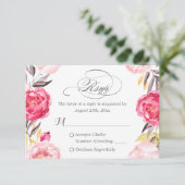 Romantique Botanique Roses Floral Swash RSVP (Debout devant)