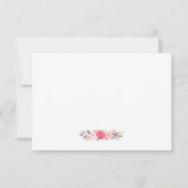 Romantique Botanique Roses Floral Swash RSVP (Dos)
