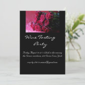 Romantique Bourgogne Vin Dégustation Invitation (Debout devant)