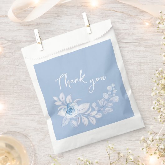 Romantique Chic Classic Blue Floral Favoriser Sacs (Coupé)