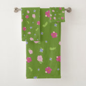 Romantique Colorful Chic Floral Pattern Serviette  (En situation)