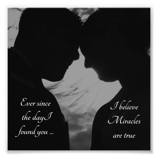 Romantique Couple I Love You Photo Print (Devant)