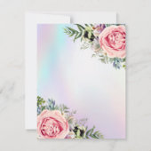 Romantique Elégant Floral Quinceañera Invitation (Dos)