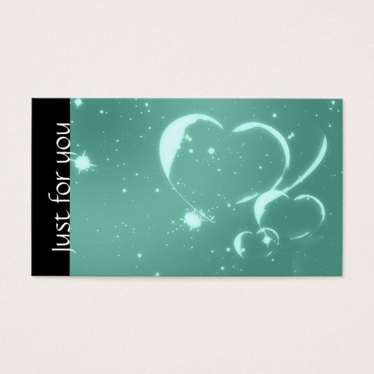 Romantique Emerald Hearts Spa Cartes cadeaux d'aff (Devant)