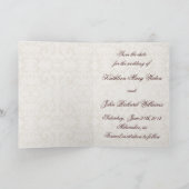 Romantique Enregistrer la carte Date avec le texte (Intérieur)