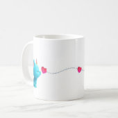 Romantique et drôle Cute Créatures Amour Mug - Par (Devant gauche)