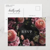 Romantique et Moody Rose Floral | Carte postale RS (Devant / Derrière)