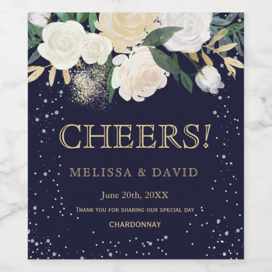 Romantique Étiquettes de vin d'hiver (Étiquettes simples)