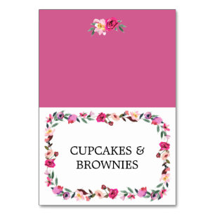 Romantique Fairytale Blossom Wreath Cartes de tent