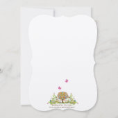 Romantique Fleur Love Arbre Faire-part de mariage (Dos)